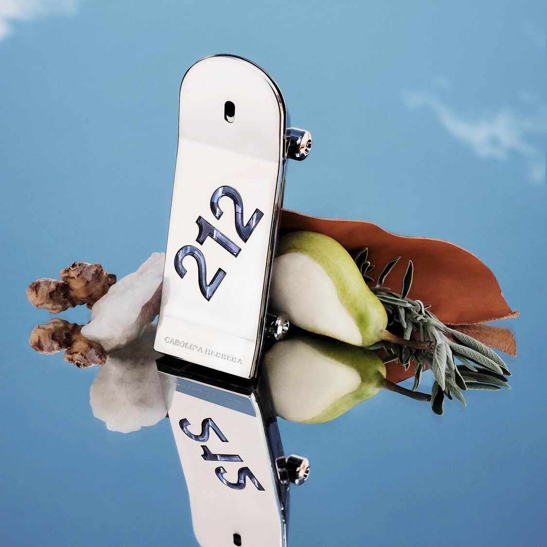 Carolina Herrera 212 Men Heroes Forever Young skateboard shaped bottle with fragrance noes