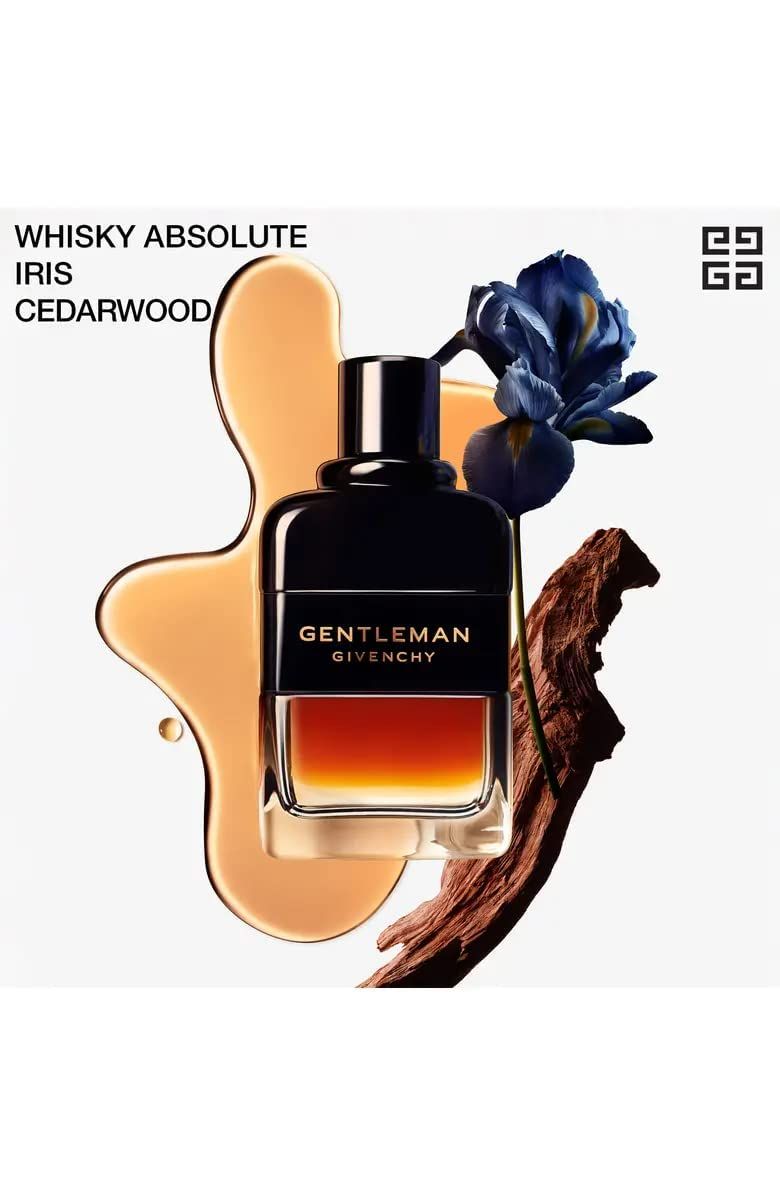 Givenchy Gentleman Reserve Privée Eau De Parfum 200ml bottle with notes of whiskey absolute, iris and cedarwood