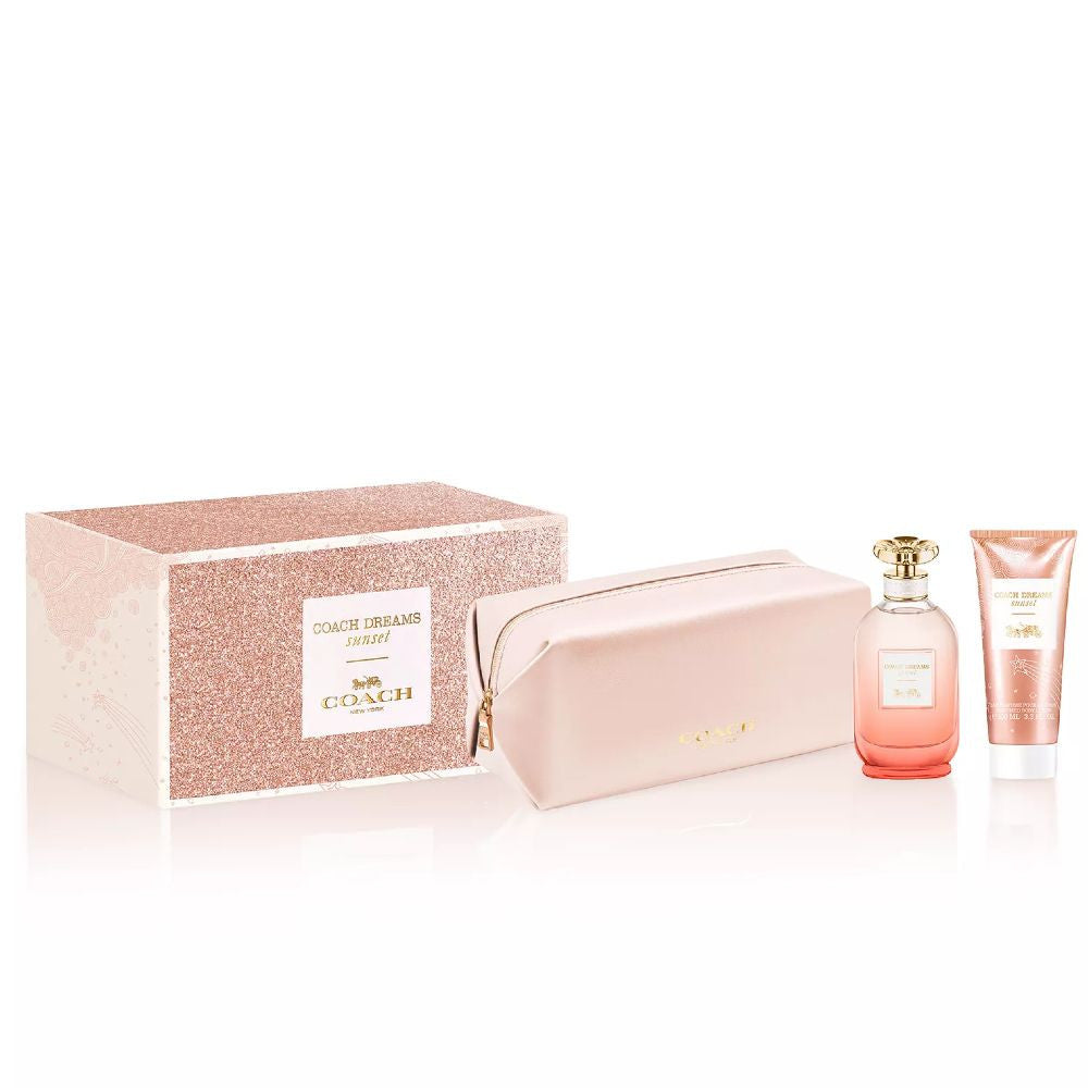 Coach Dreams Sunset Eau De Parfum gift set 90ml with body lotion 100ml and pouch