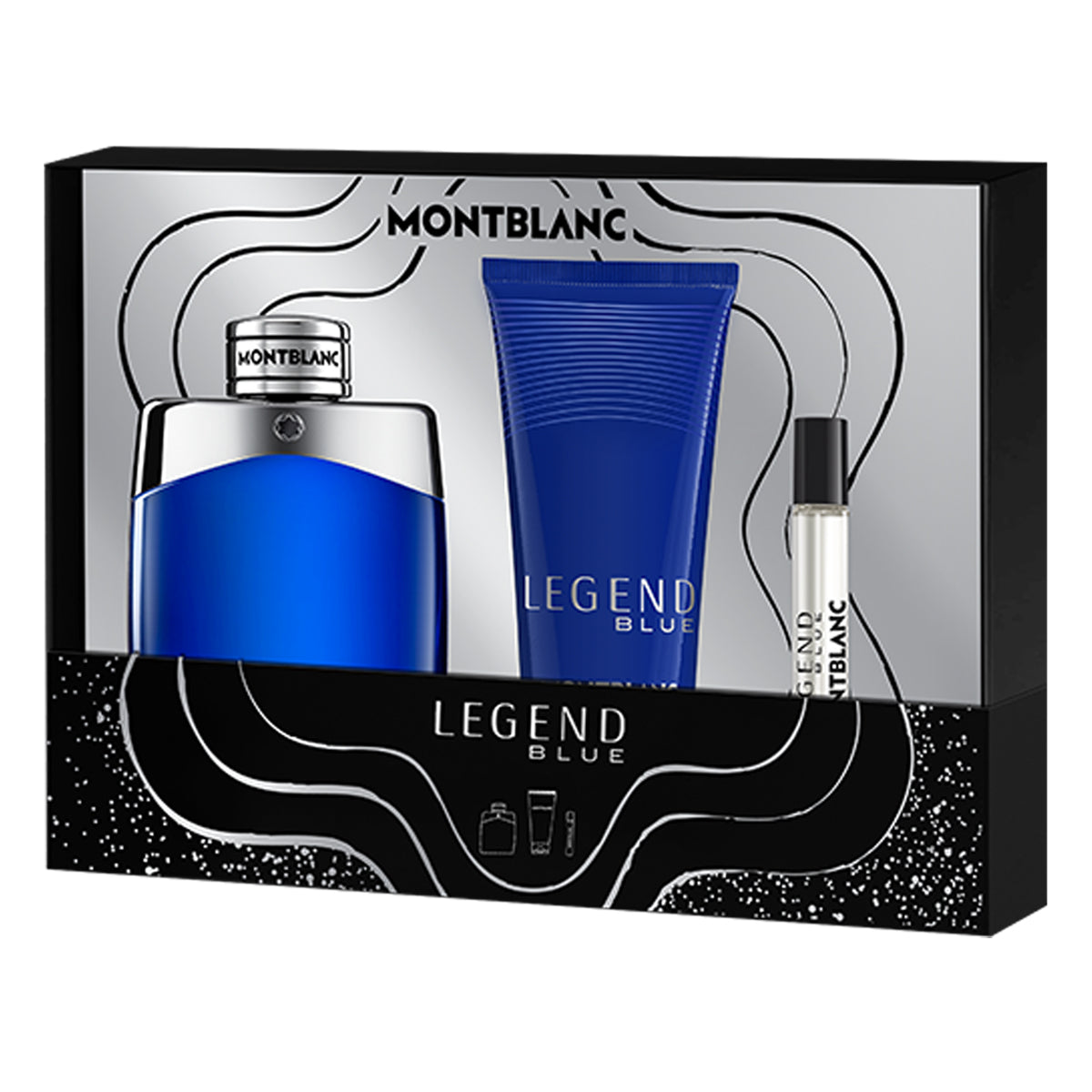 Montblanc Legend Blue Eau De Parfum 100ml + 7.5ml + Shower gel 100ml