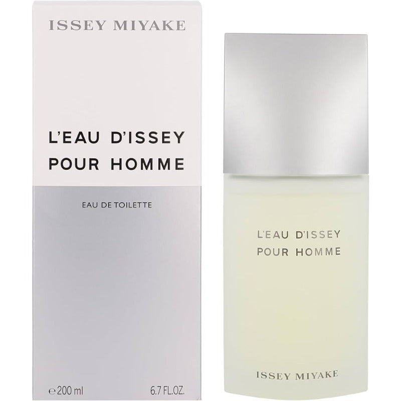 Issey Miyake L’Eau D’Issey Eau De Toilette 200ml bottle – fresh woody aquatic men’s fragrance with citrus and musk