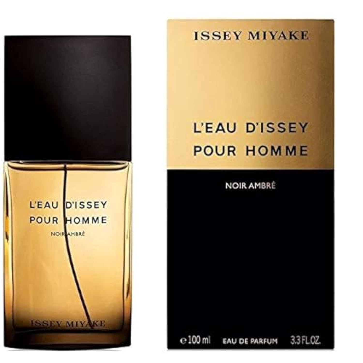 Issey Miyake Noir Ambré Eau De Parfum 100ml bottle – oriental woody spicy fragrance with amber, leather and vanilla