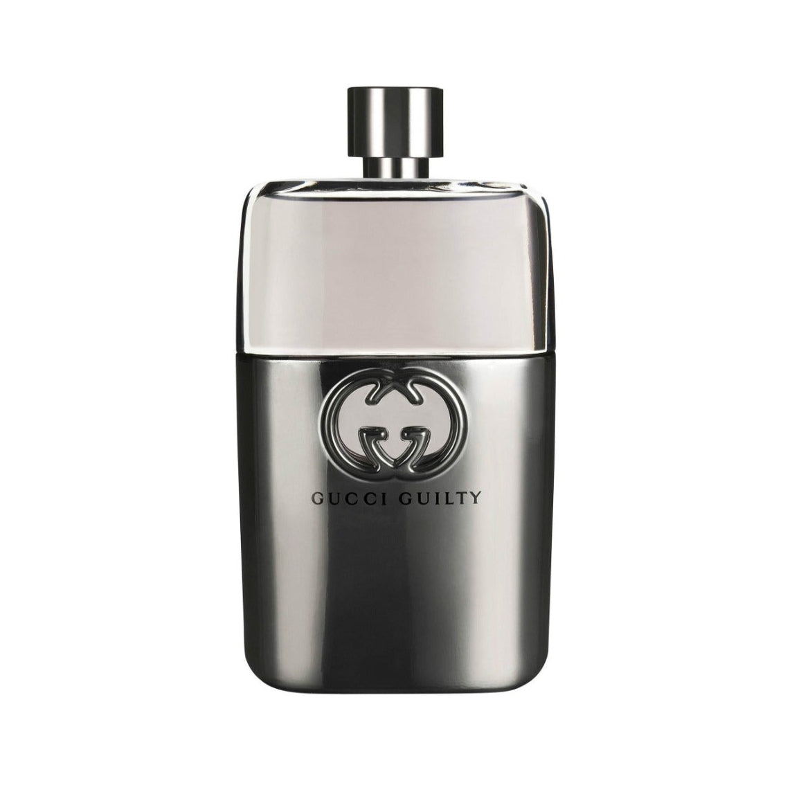 Gucci Guilty men edt perfume bottle on a white background