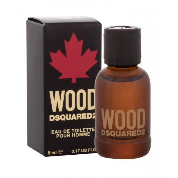 Dsquared2 Wood Men Eau De Toilette 5ml miniature bottle with box