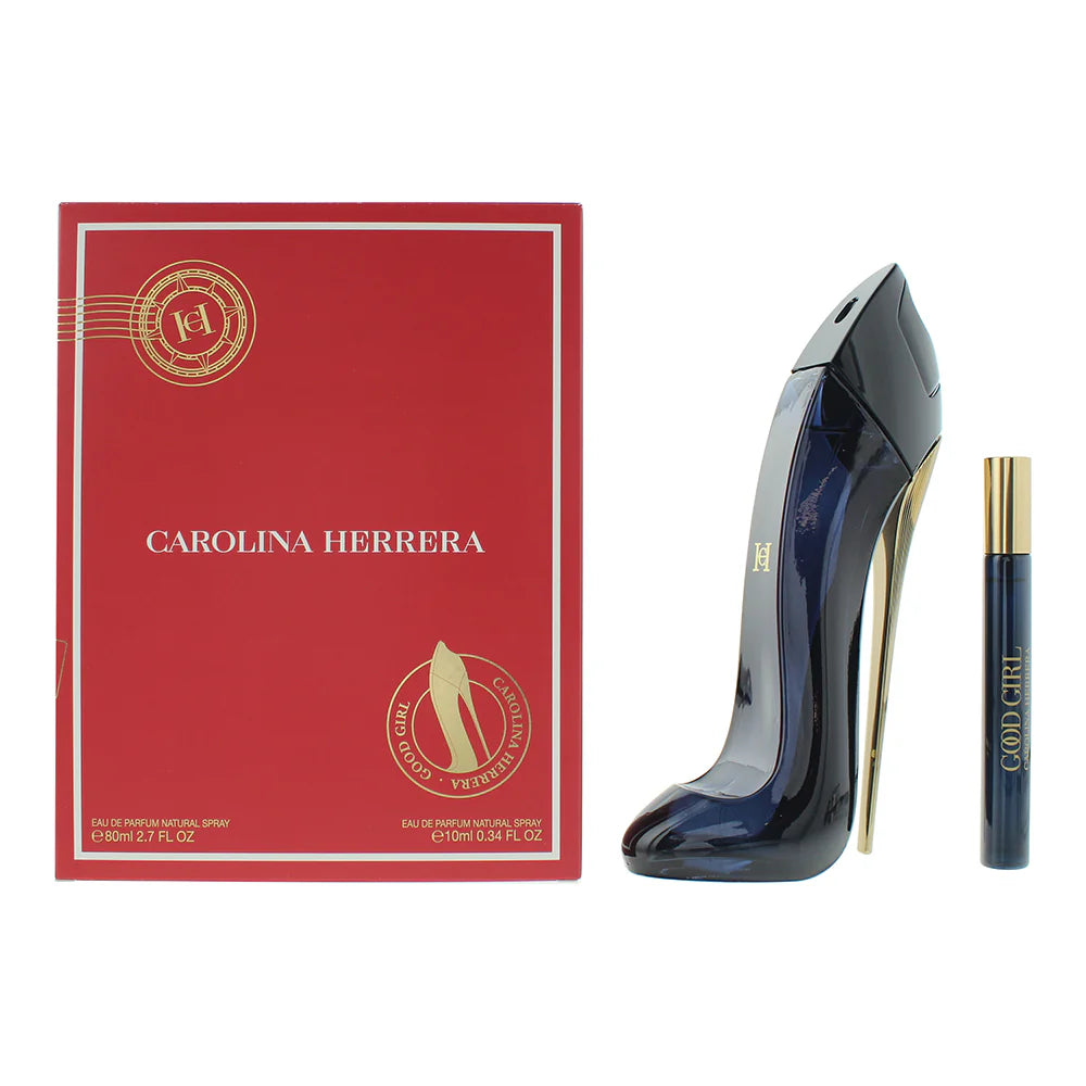 Carolina Herrera Good Girl Eau De Parfum gift set 80ml with 10ml travel spray