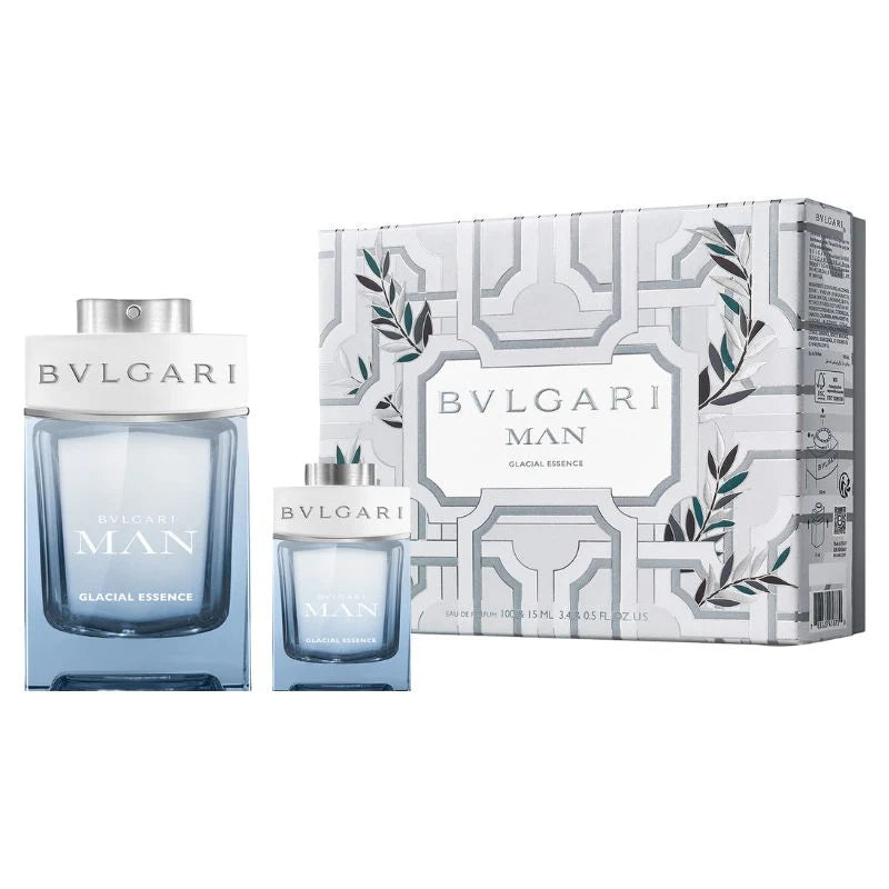 Bvlgari Man Glacial Essence Eau De Parfum 100ml + 15ml
