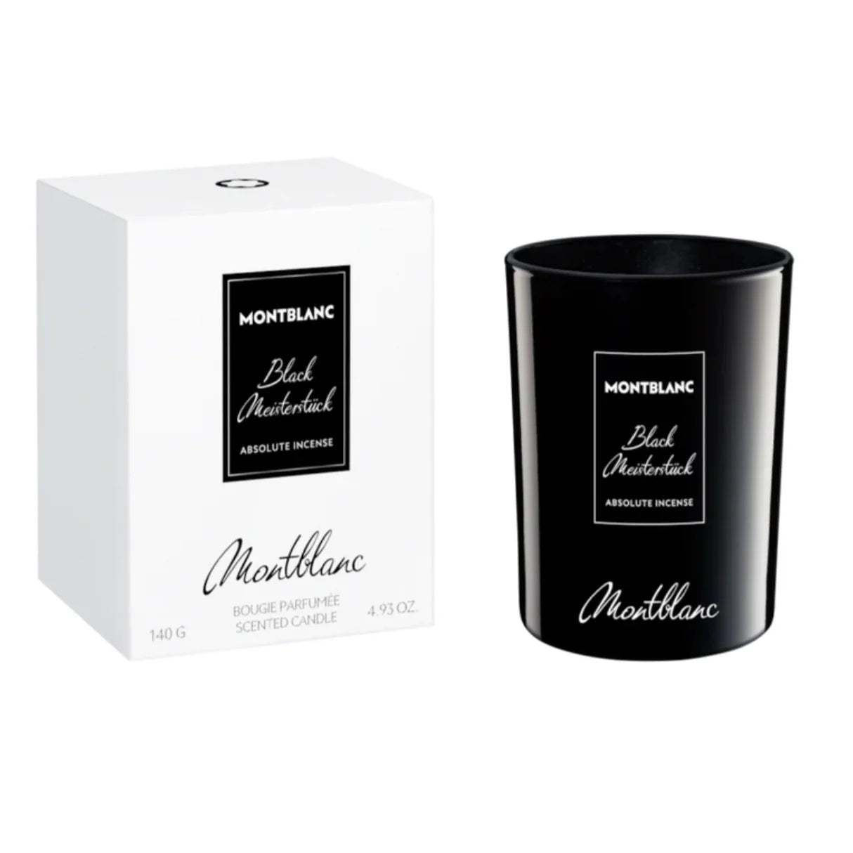 Montblanc Black Meisterstück Scented Candle 140g luxury candle – woody spicy home fragrance