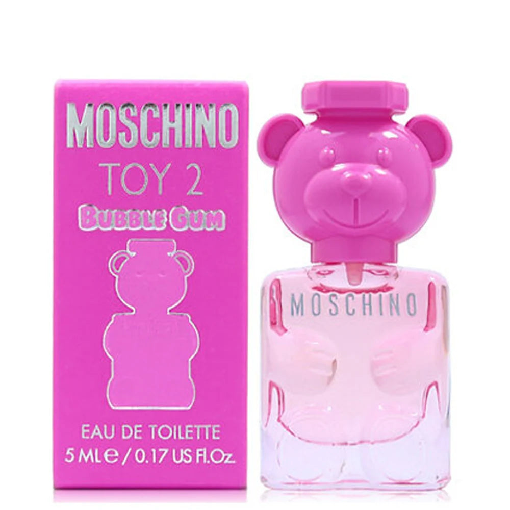 Moschino Toy 2 Bubble Gum Eau De Toilette 5ml miniature bottle in playful teddy bear design