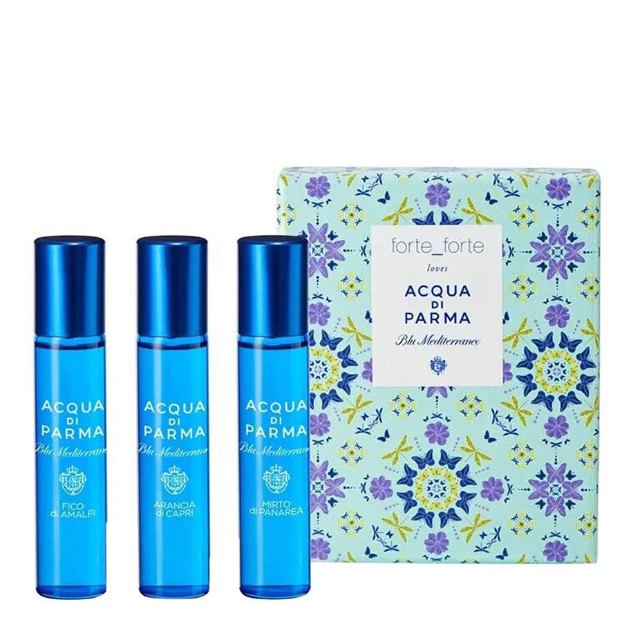 Acqua Di Parma Blu Mediterraneo Discovery Roll-On Arancia Di Capri + Fico Di Amalfi + Mirto Di Panarea 12ml x 3