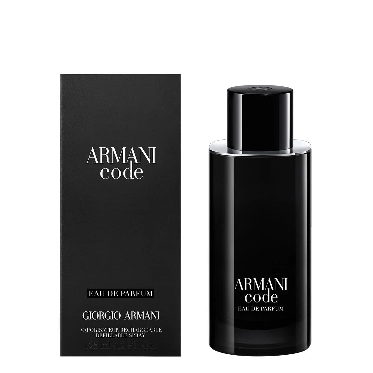 Giorgio Armani Armani Code Eau de Parfum 125ml bottle in sleek dark glass with black cap