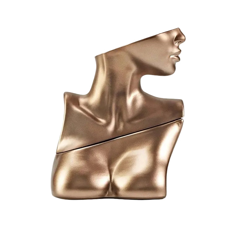 Billie Eilish Eilish Eau de Parfum 100ml in the sculptural amber-bronze bust-shaped bottle