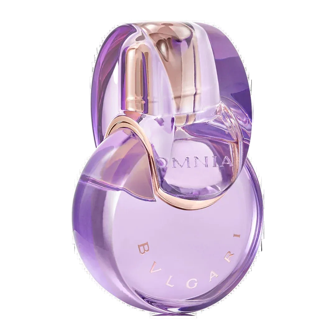 Bvlgari Omnia Amethyste Eau de Toilette 100ml bottle in soft amethyst-purple glass