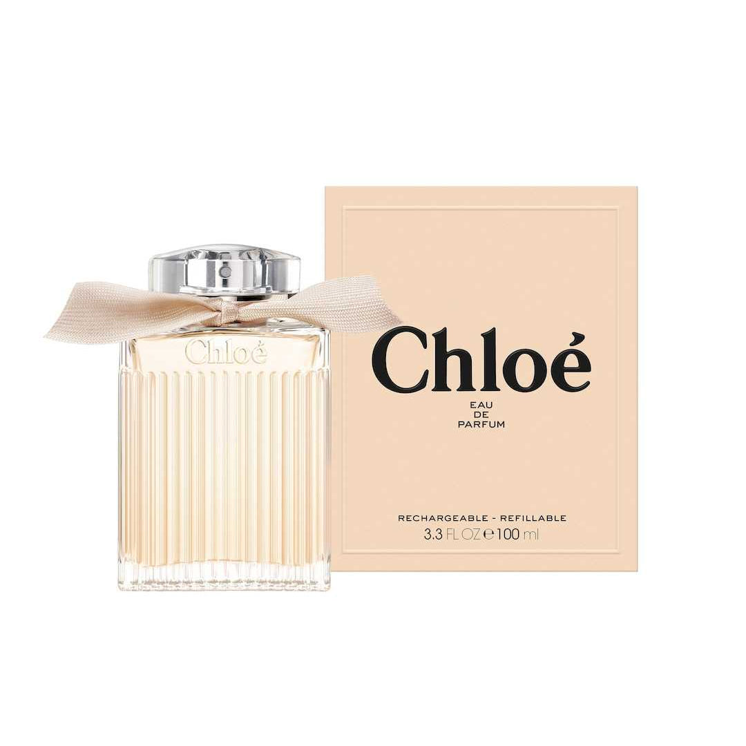 chloé eau de parfum 100ml refillable perfume bottle with packaging
