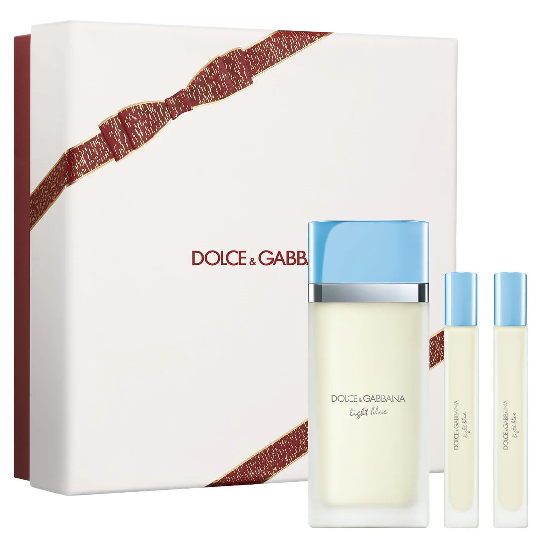 Dolce & Gabbana Light Blue Eau de Toilette 100ml with two 10ml travel sprays
