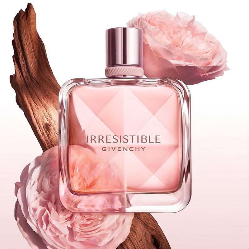 Givenchy Irresistible Eau de Parfum 80ml in a curved pink glass bottle