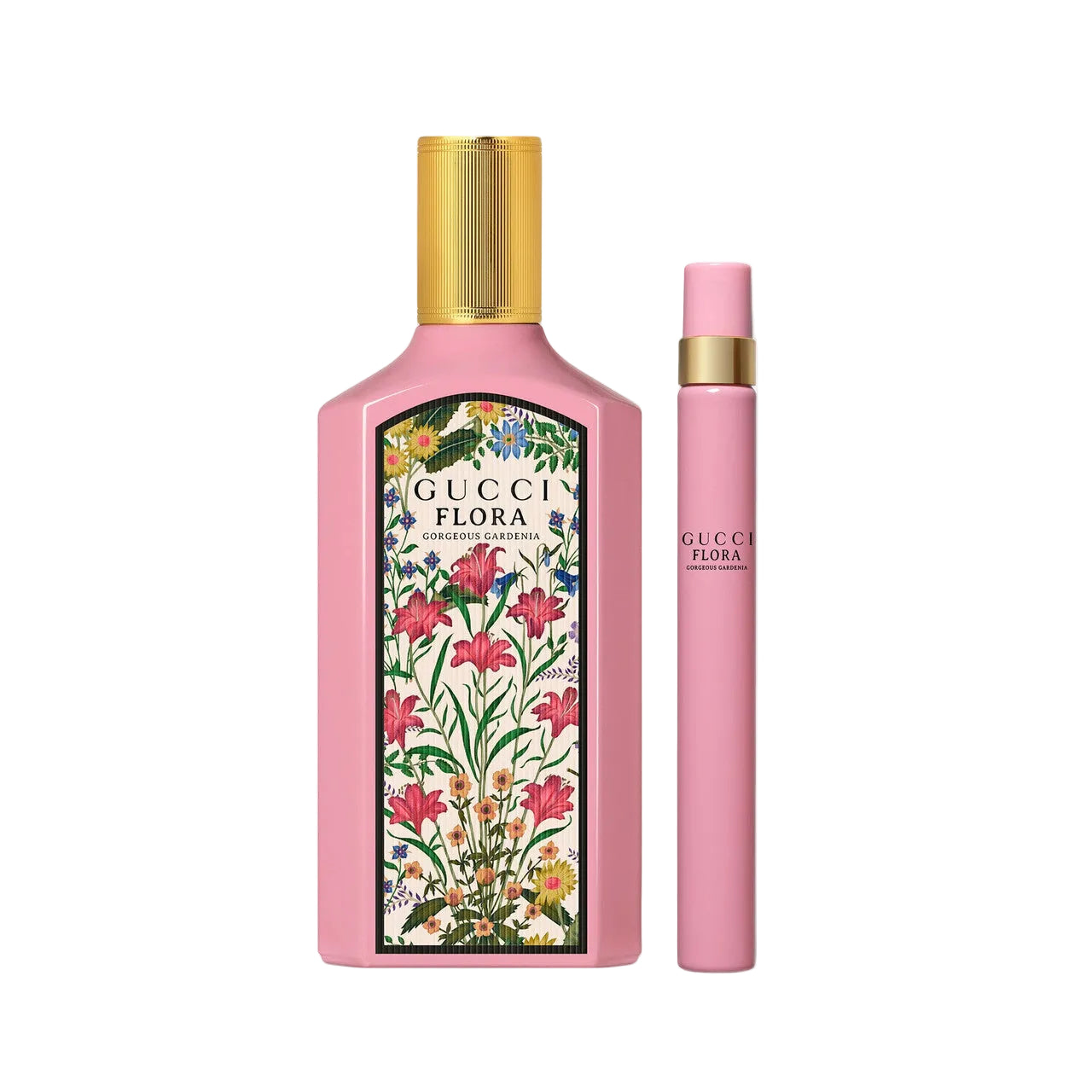 Gucci Flora Gorgeous Gardenia Eau de Parfum 100ml with 10ml travel spray gift set for women
