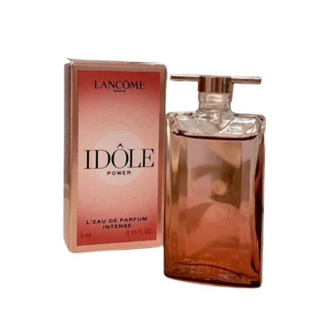Lancome Idole power miniature bottle and packaging on a white background