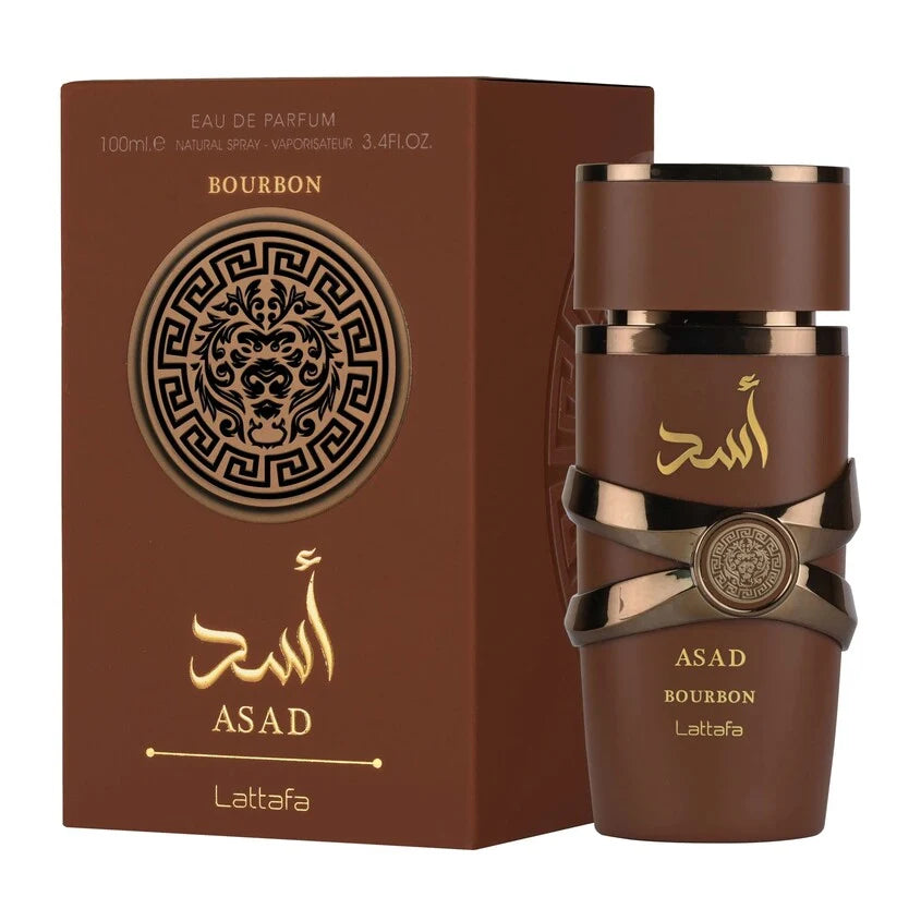 Lattafa Asad Bourbon Eau de Parfum 100ml bottle for men