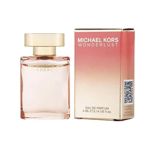 Michael Kors Wonderlust Eau De Parfum 4ml miniature bottle in elegant, travel-friendly packaging