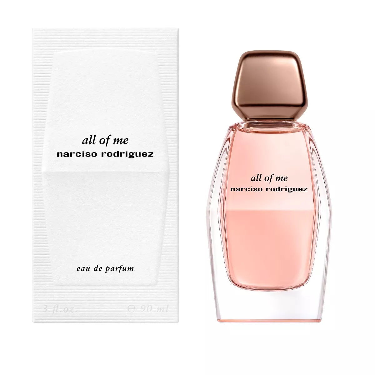 Narciso Rodriguez All of Me Eau de Parfum 90ml bottle in sleek architectural glass