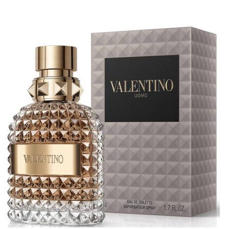 Valentino Uomo Eau de Toilette 100ml bottle in dark faceted glass