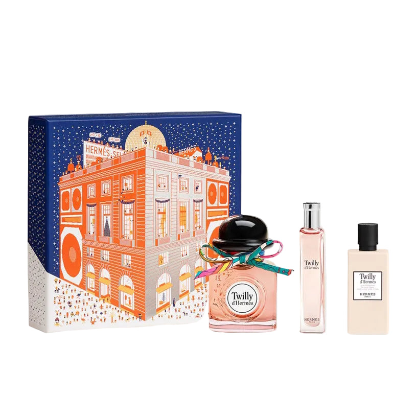 Hermès Twilly d’Hermès Eau de Parfum 85ml gift set with 15ml travel spray and moisturizing body lotion 80ml