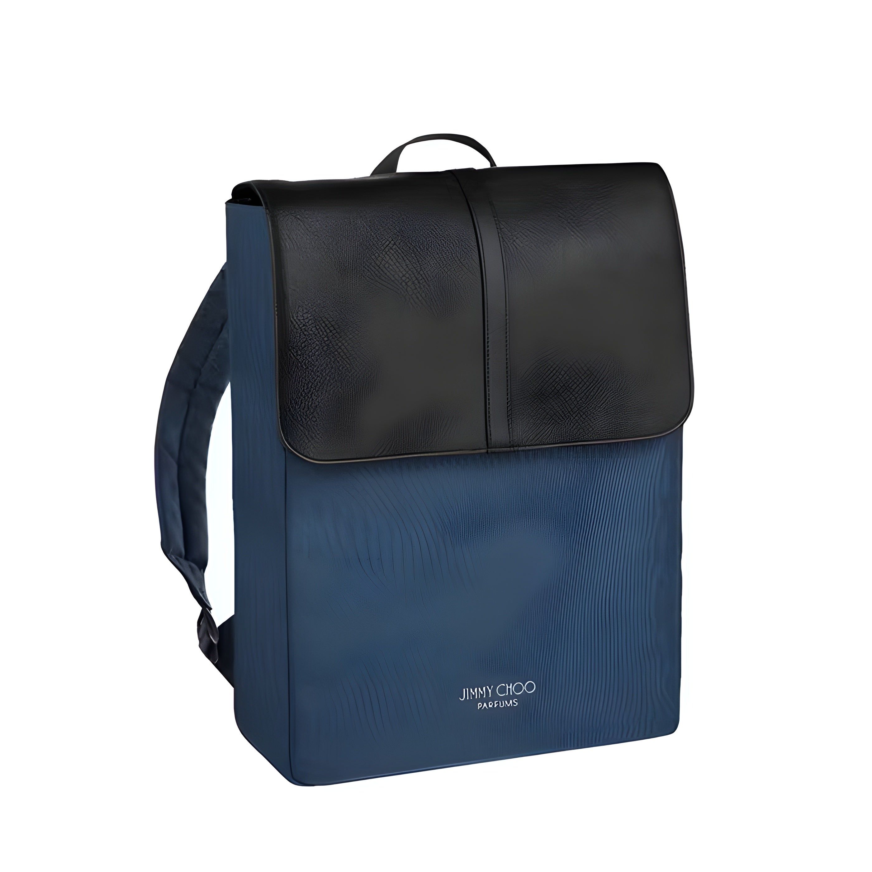 Jimmy Choo backpack deep navy blue with black accents luxury design