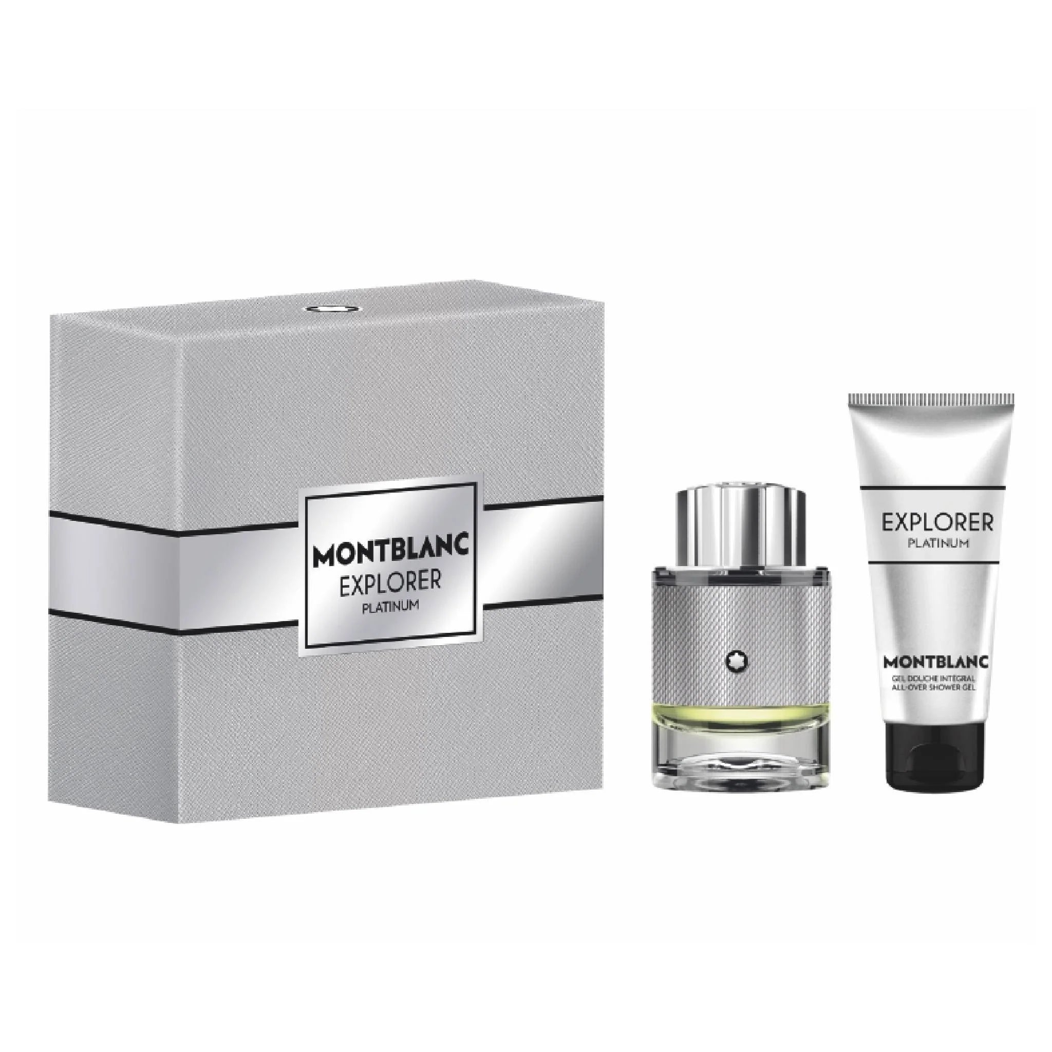 Montblanc Explorer Platinum Eau de Parfum 60ml gift set with 100ml shower gel for men