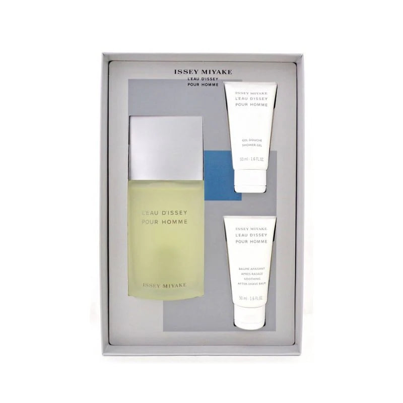Issey Miyake L'Eau D'Issey Men Eau De Toilette set in a box on a white background