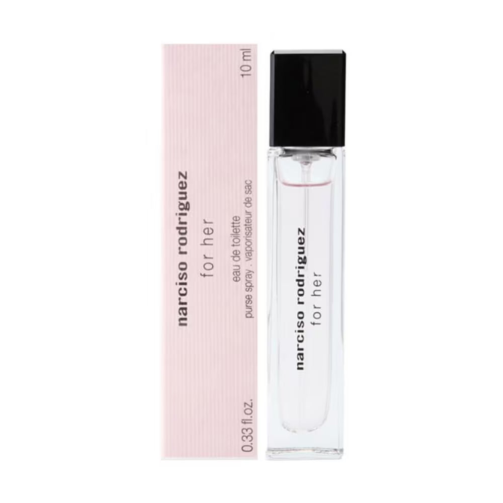 narciso rodriguez for her eau de toilette 10ml mini bottle with packaging