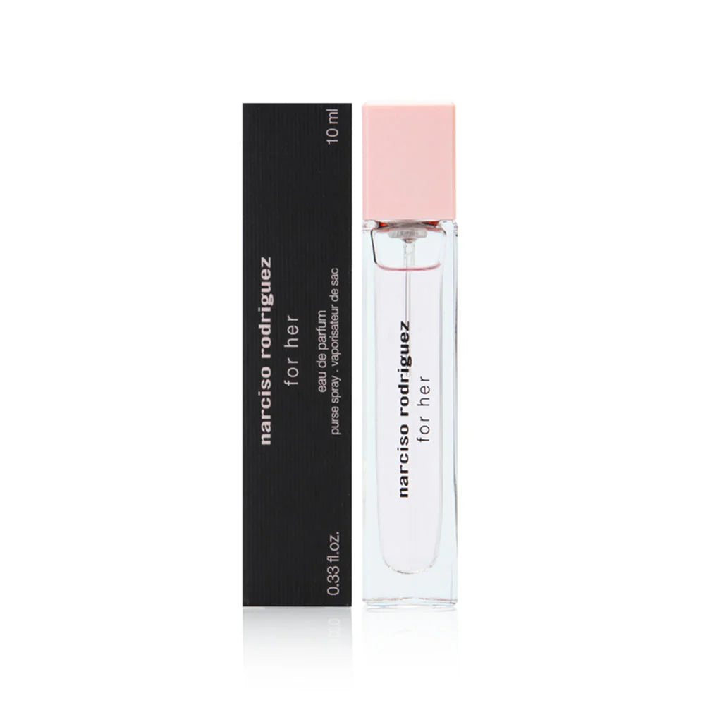 narciso rodriguez for her eau de parfum 10ml mini bottle with packaging