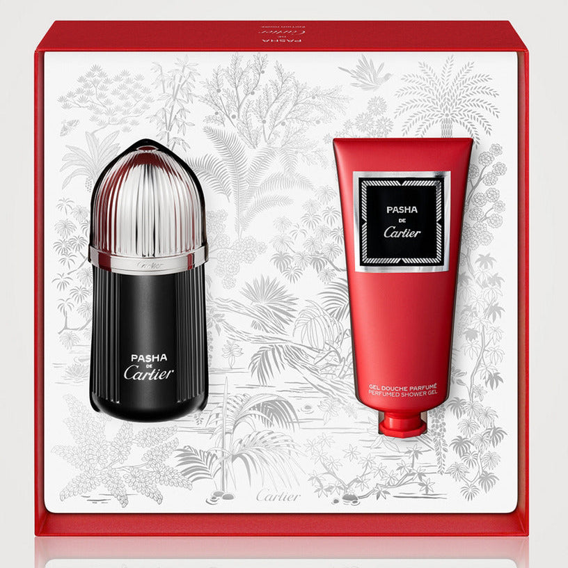 Cartier Pasha de Cartier Édition Noire gift set with 100ml Eau de Toilette and 100ml shower gel