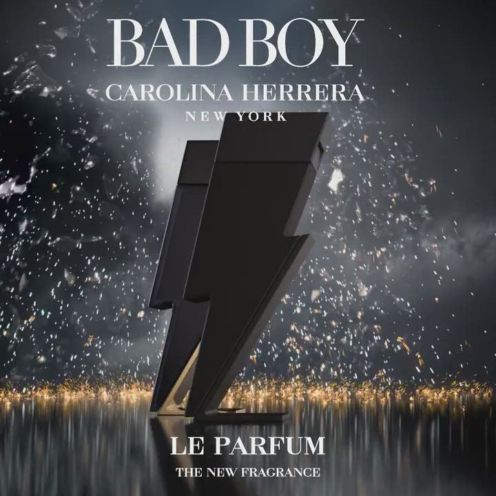 Carolina Herrera Bad Boy Le Parfum 50ml – bold, spicy, and woody men's fragrance in a lightning bolt-shaped bottle