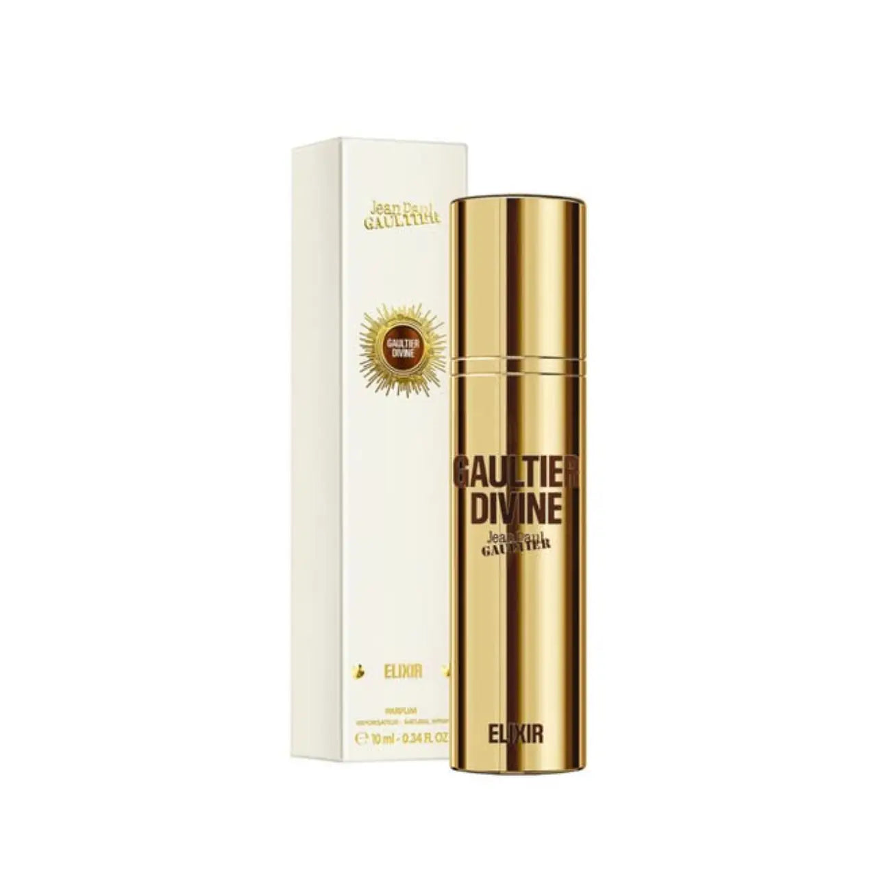 Jean Paul Gaultier Divine Elixir Parfum 10ml in a gold bottle