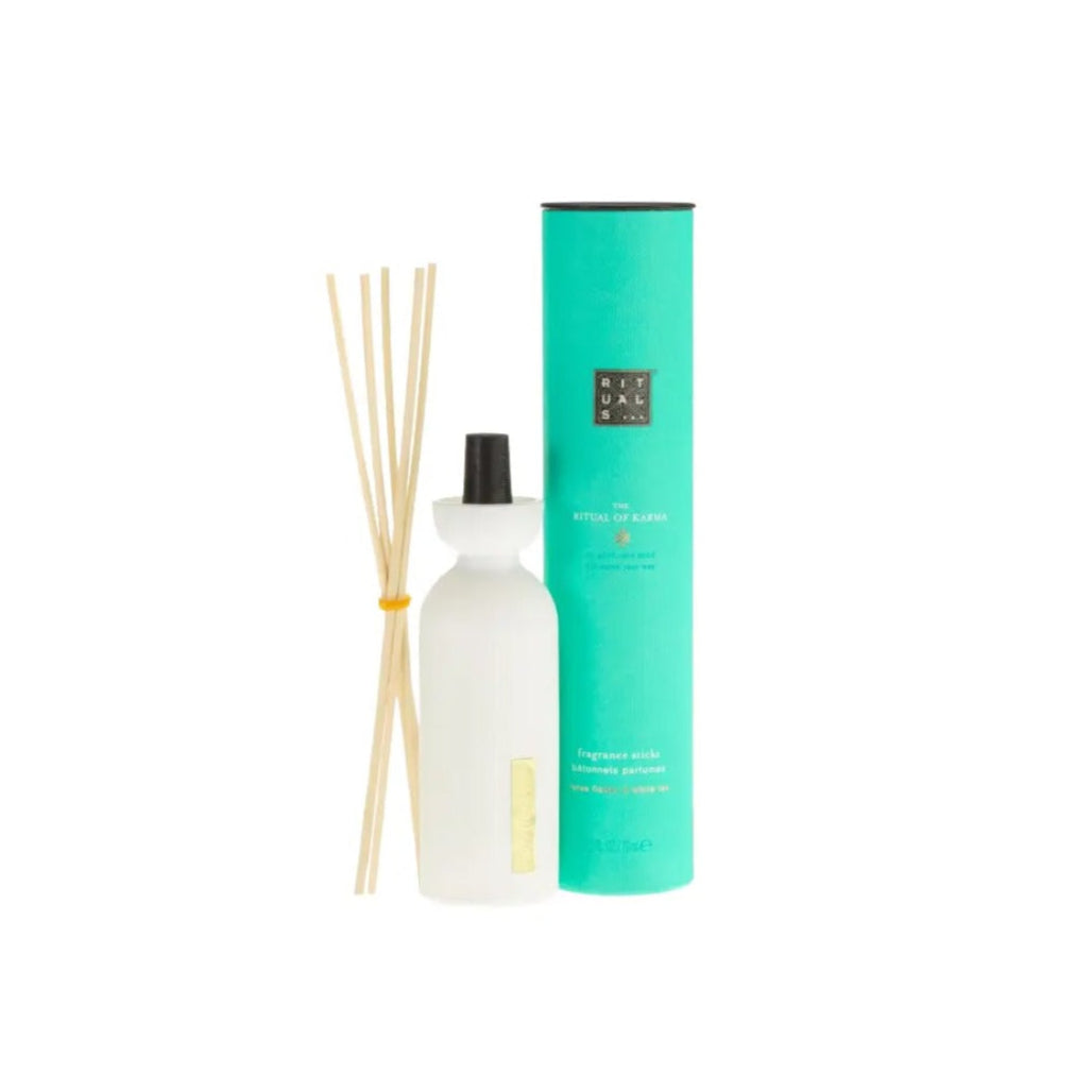 Rituals The Ritual of Karma Mini Fragrance Sticks 70ml with holy lotus and white tea, elegantly designed for smaller spaces