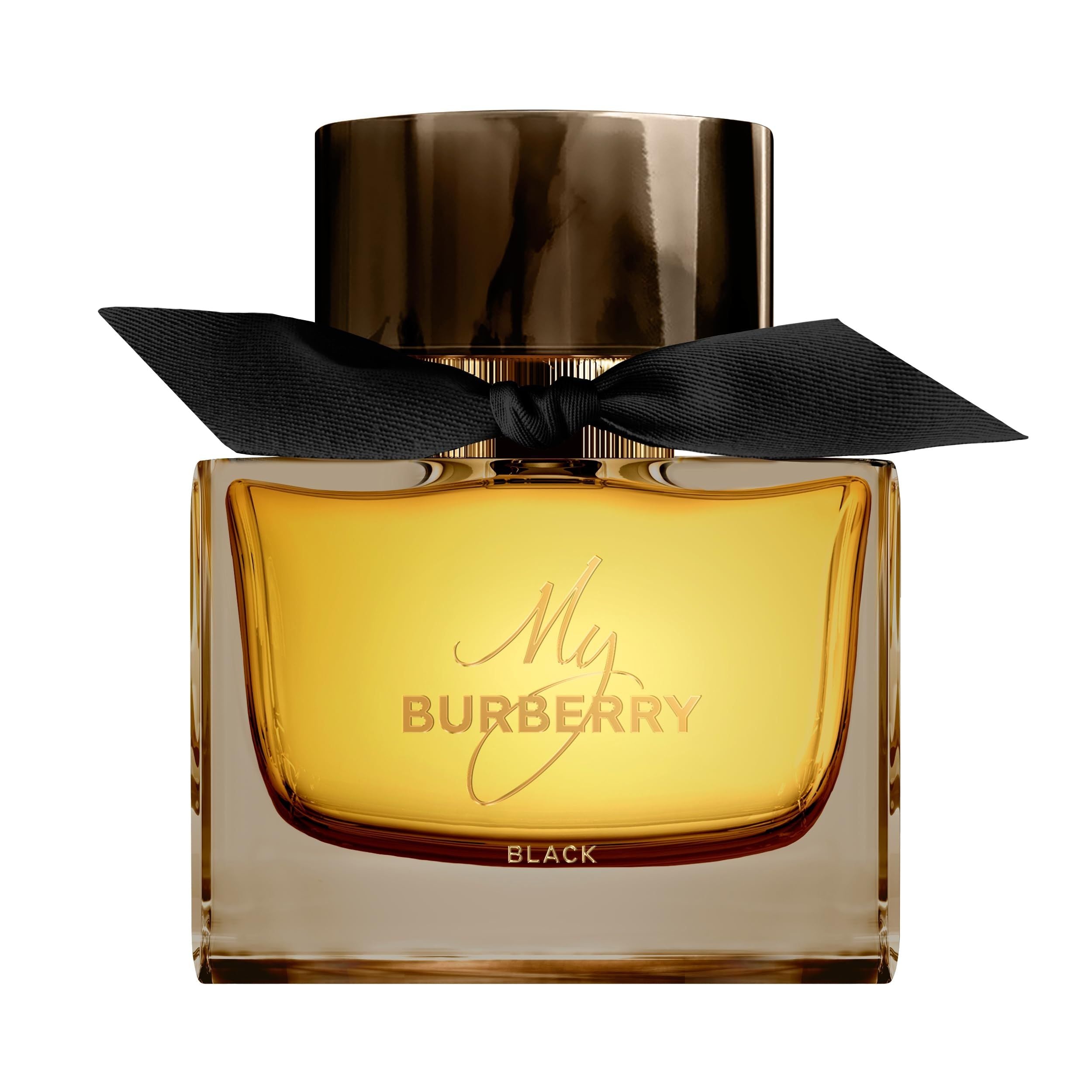 Burberry My Burberry Black Parfum 90ml bottle with dark glass and black knot
