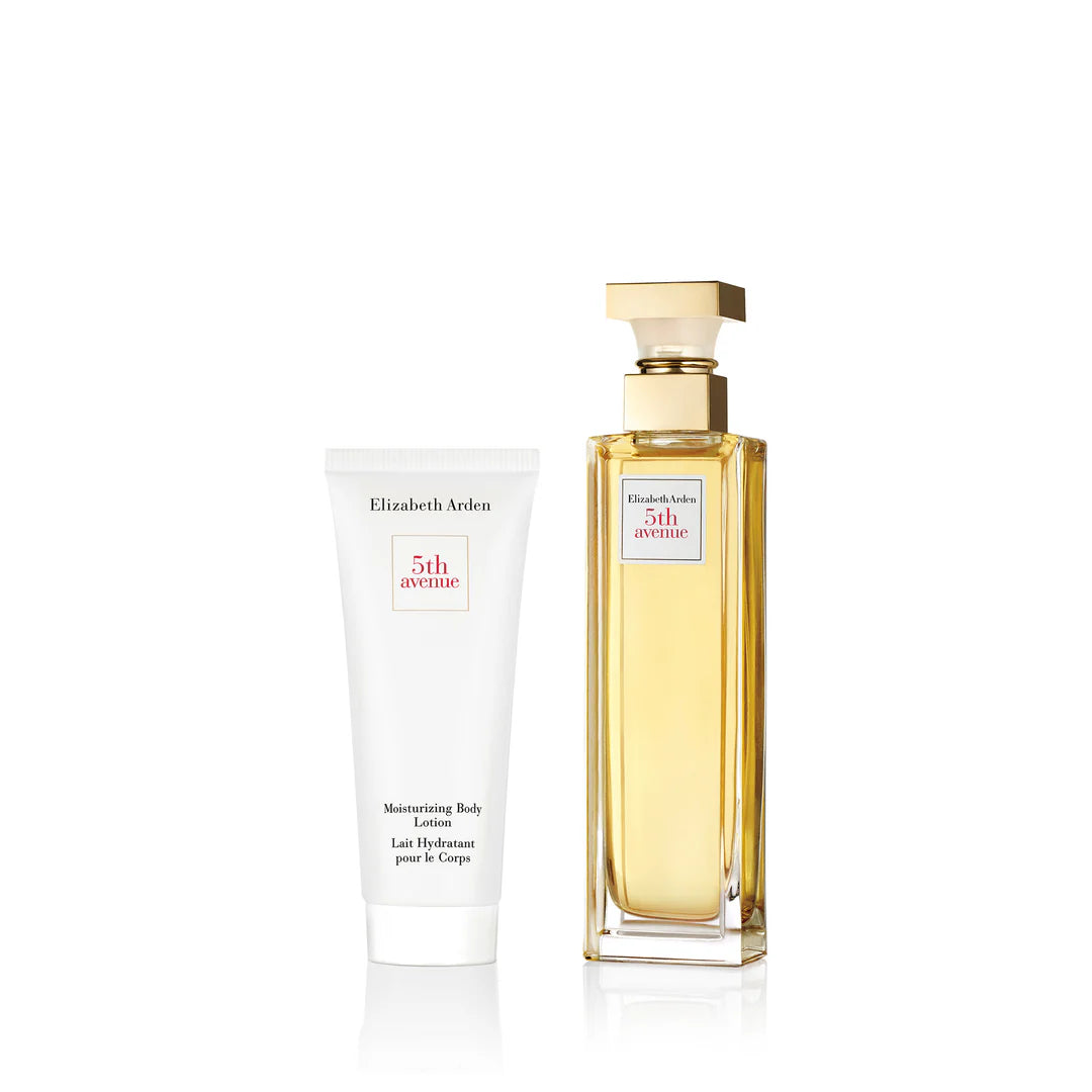 Elizabeth Arden 5th Avenue Eau De Parfum 125ml with body lotion 100ml gift set – elegant floral women’s fragrance