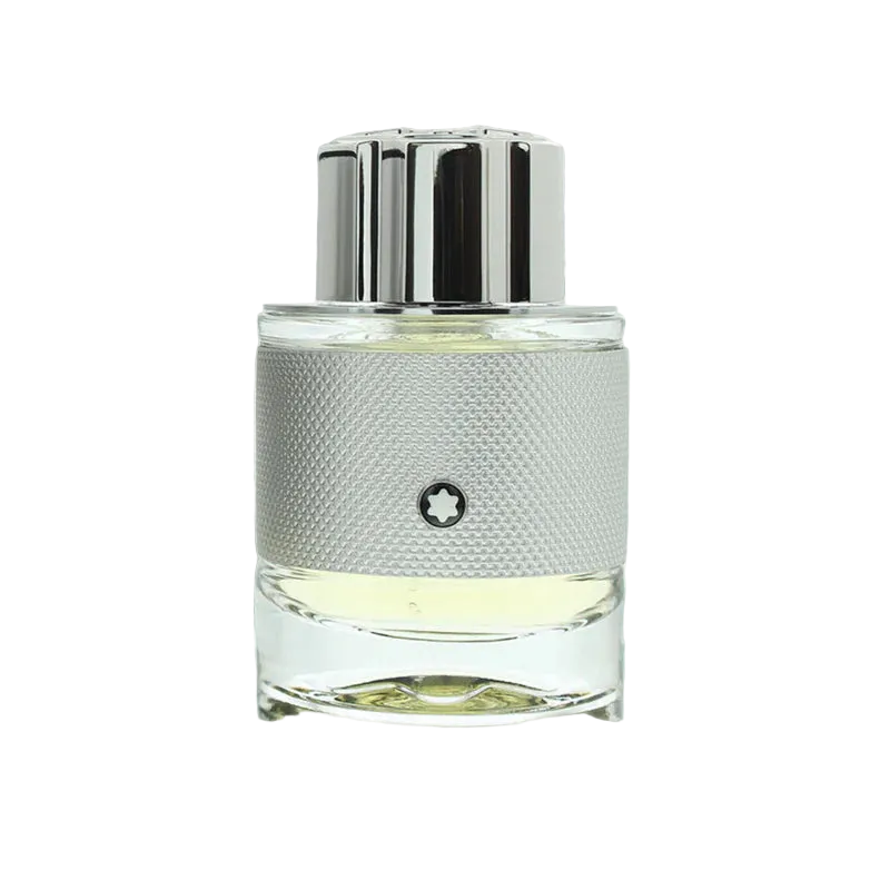 Montblanc Explorer Platinum Eau de Parfum 60ml on a snowy backdrop