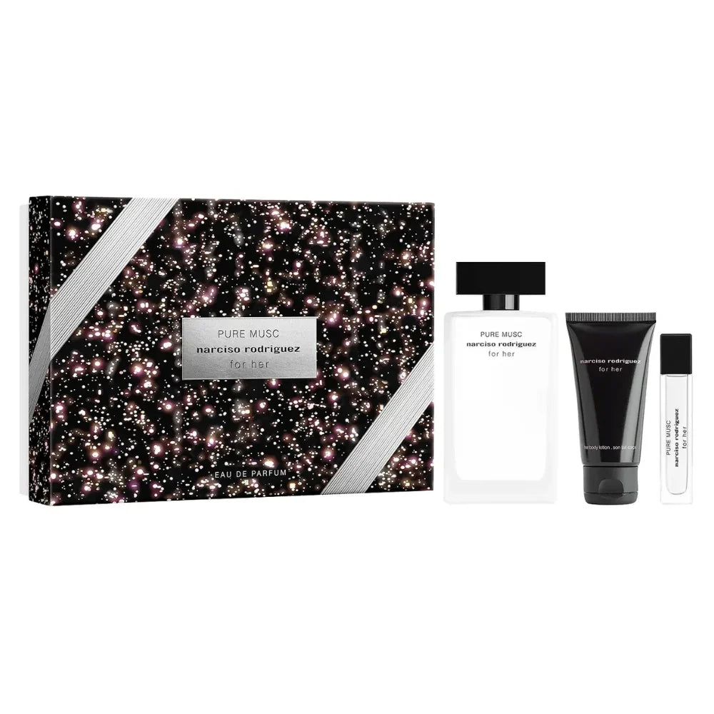 Narciso Rodriguez Pure Musc Eau De Parfum 100ml + 10ml + Body Lotion 50ml