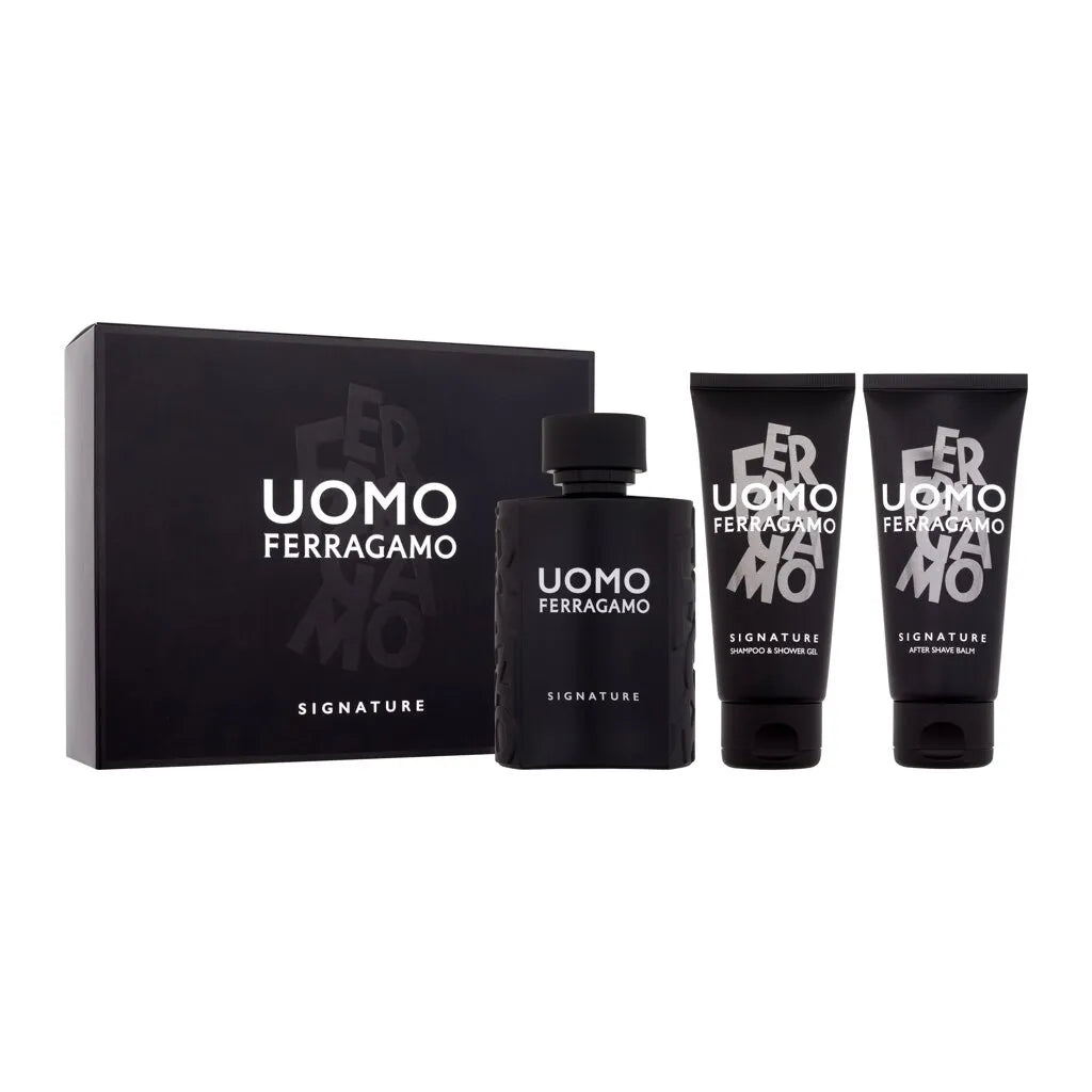 salvatore ferragamo uomo signature eau de parfum 100ml gift set