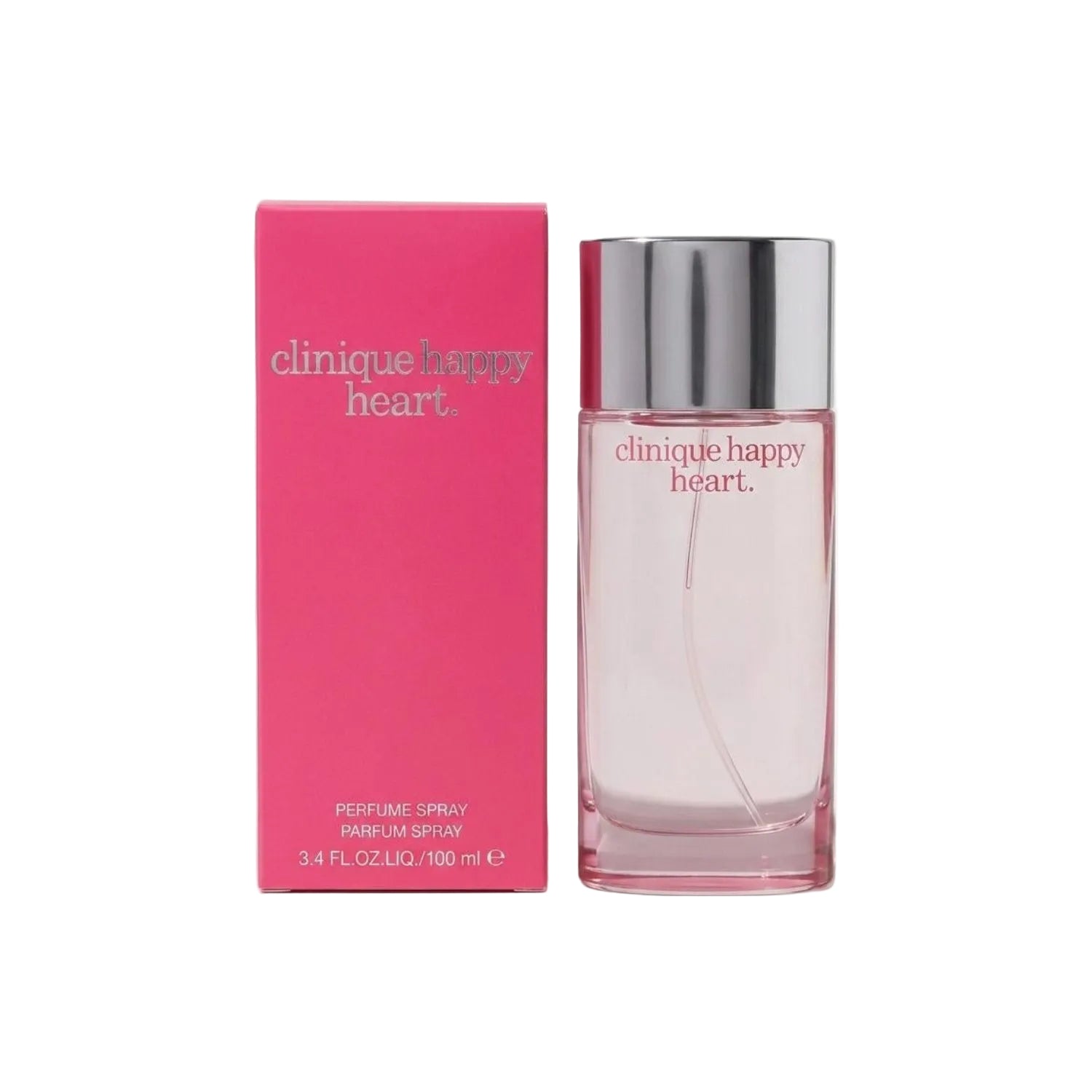 Clinique Happy Heart Eau de Parfum Spray 100ml bottle in clean minimalist tinted glass