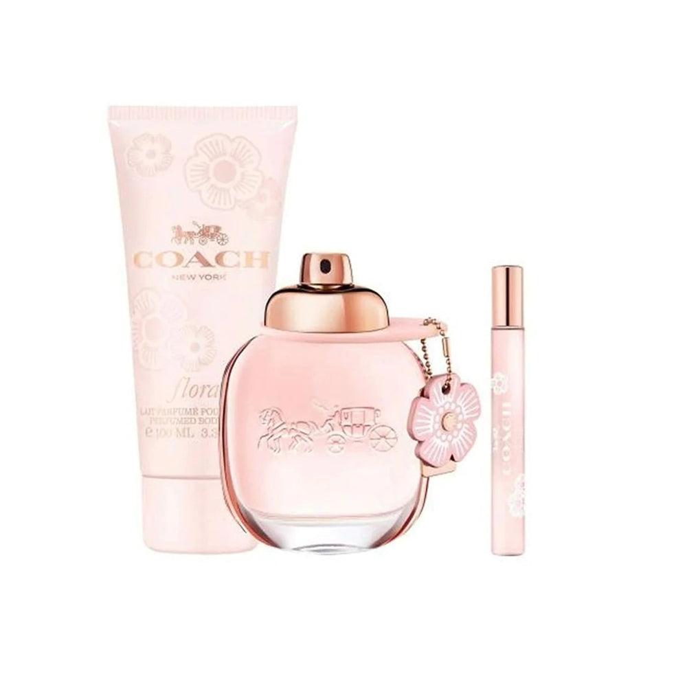 Coach Floral Eau De Parfum 90ml + 7.5ml + Body Lotion 100ml
