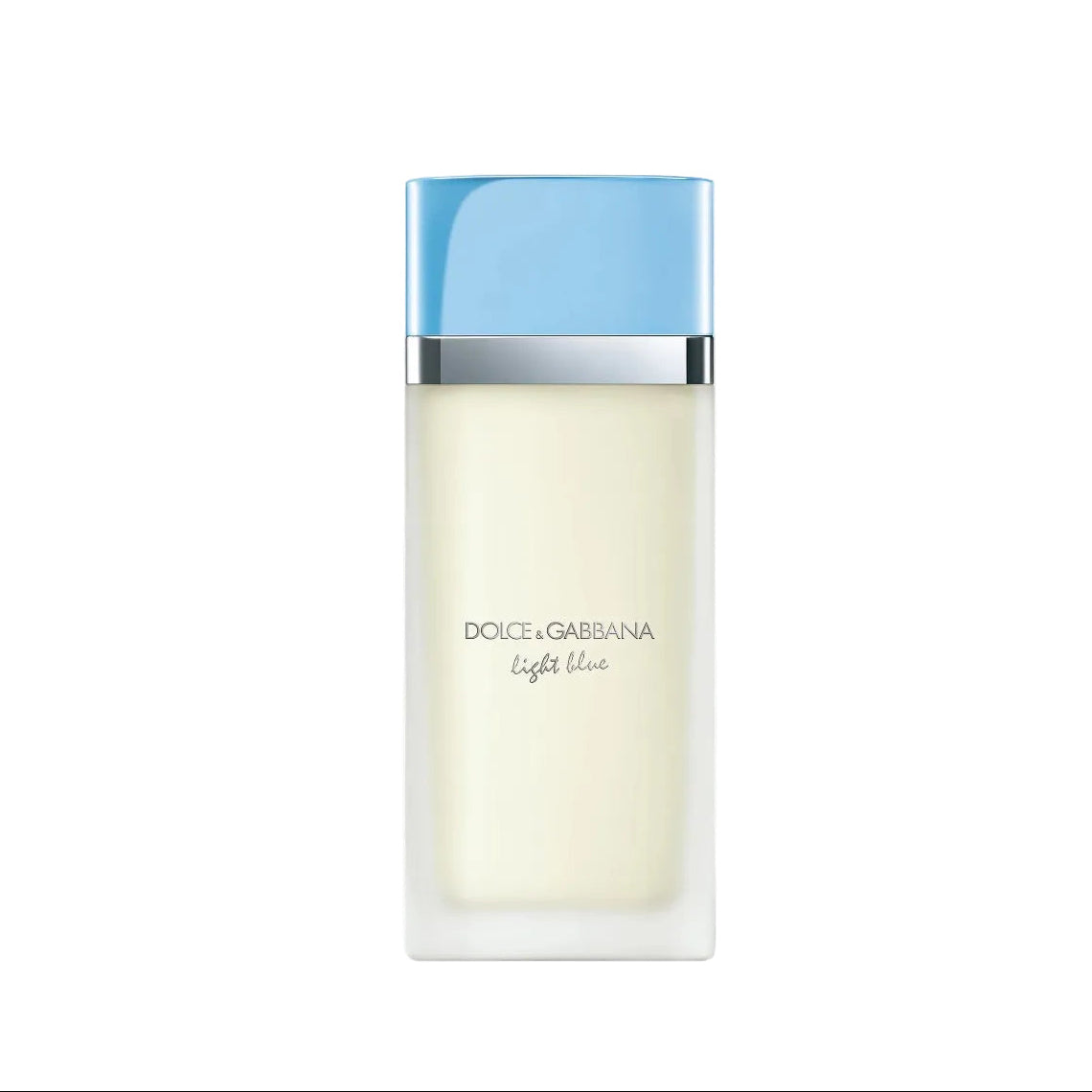 Dolce & Gabbana Light Blue Eau de Toilette 100ml bottle with sculpted carafe-shaped glass design