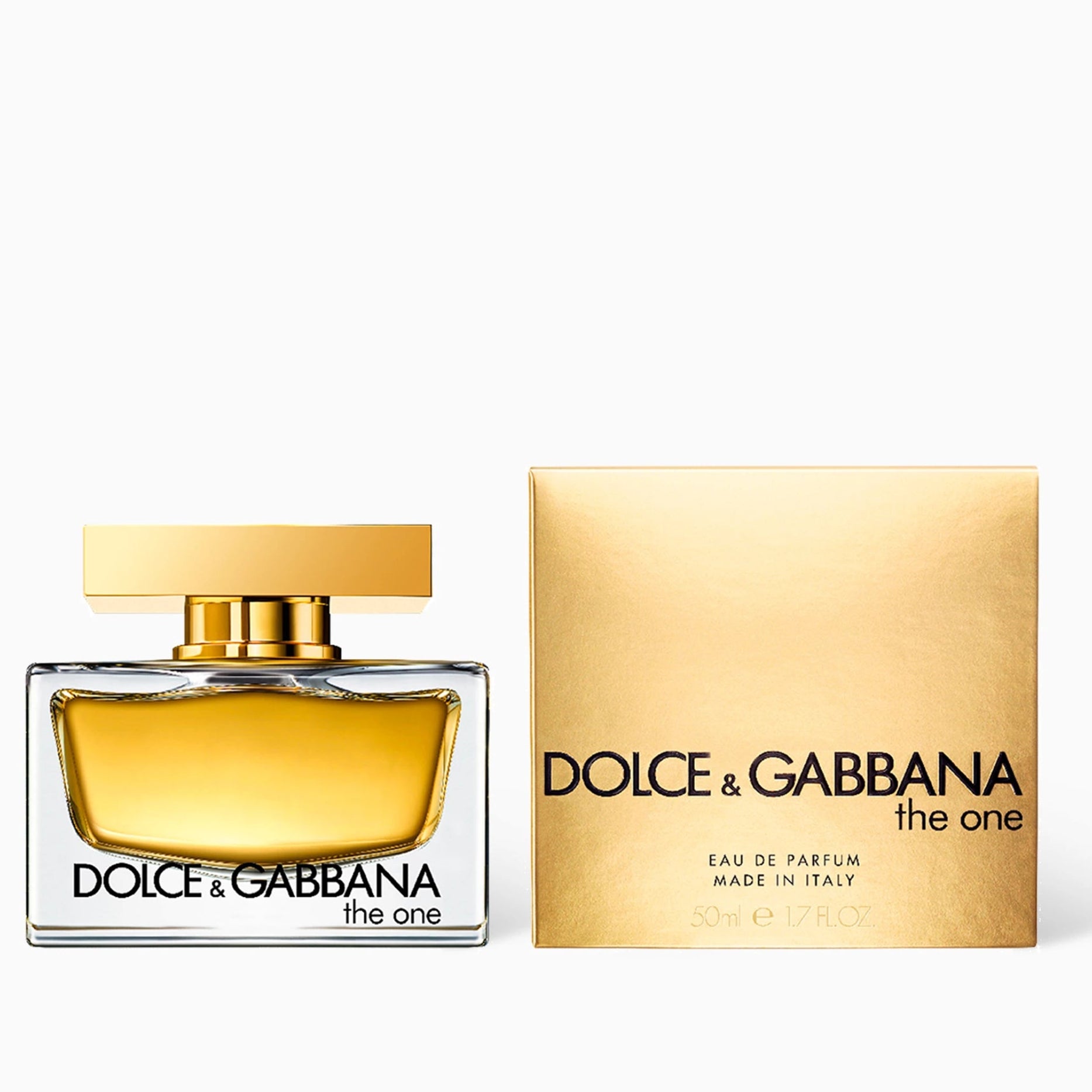 Dolce & Gabbana The One Eau de Parfum 75ml bottle in gold packaging