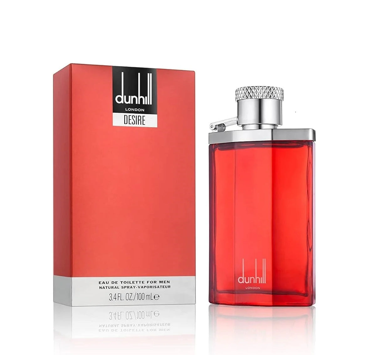Dunhill Desire Eau de Toilette 100ml in the bold red glass bottle