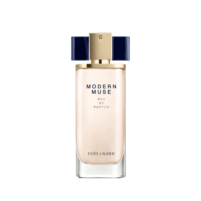 Estee Lauder Modern Muse perfume bottle on a white background