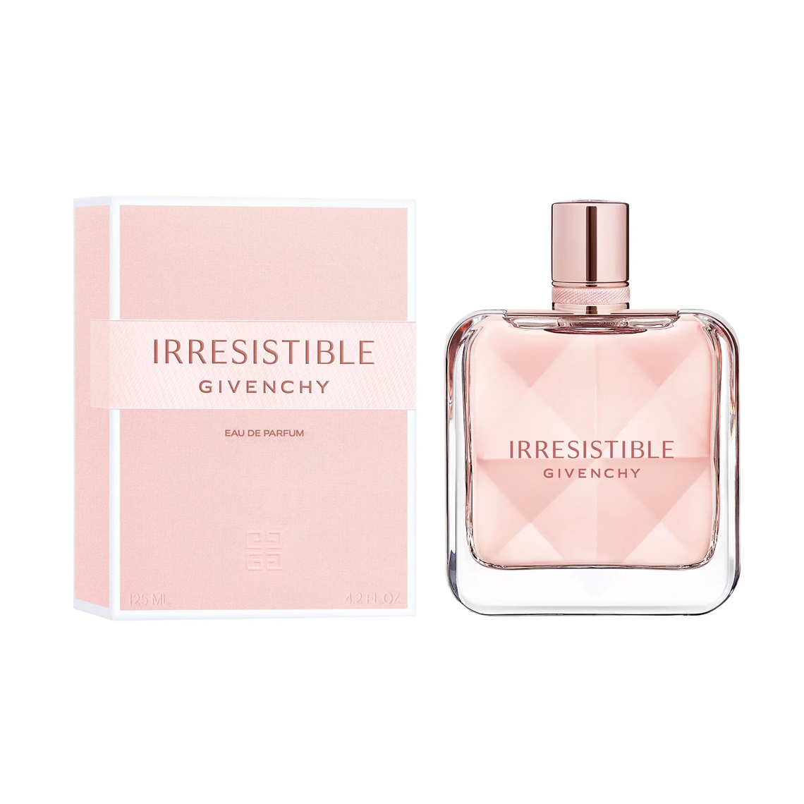 Givenchy Irresistible Eau de Parfum 80ml in a curved pink glass bottle