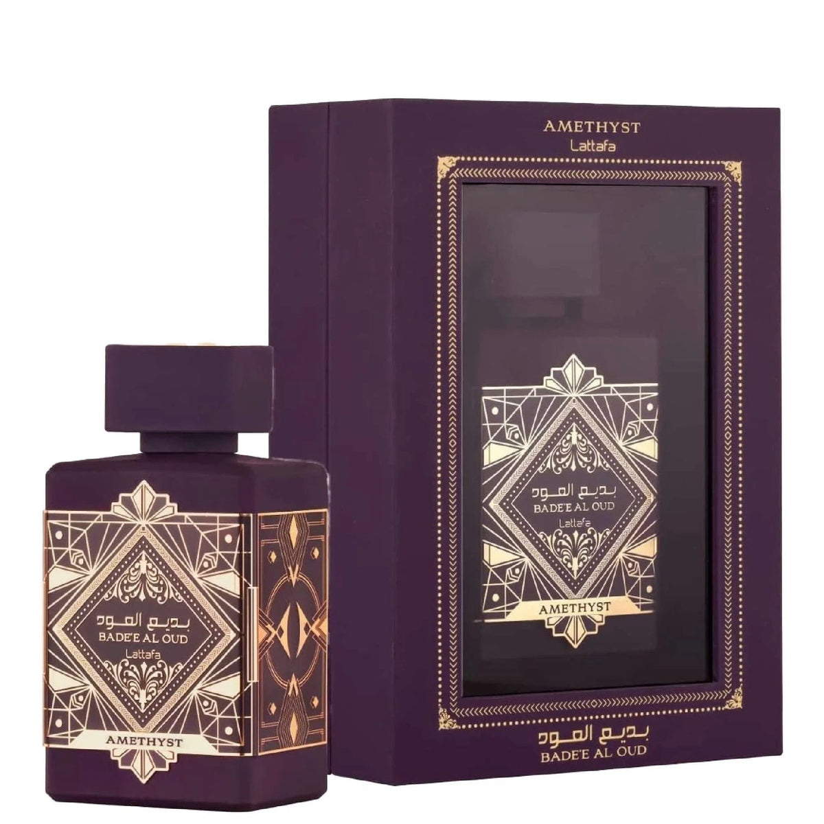 Lattafa Badee Al Oud Amethyst Eau de Parfum 100ml bottle