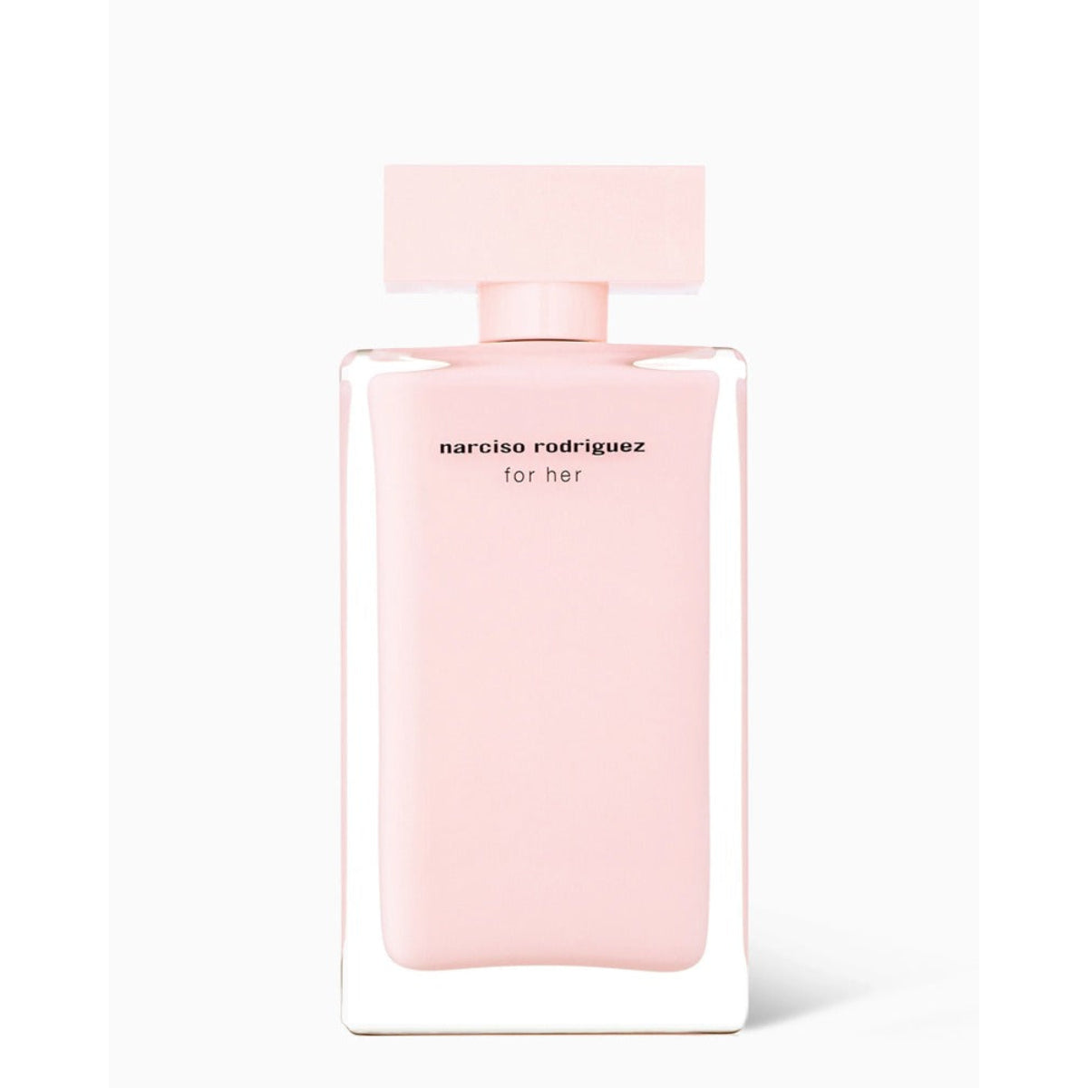 Narciso Rodriguez For Her Eau de Parfum 100ml bottle in signature pink glass