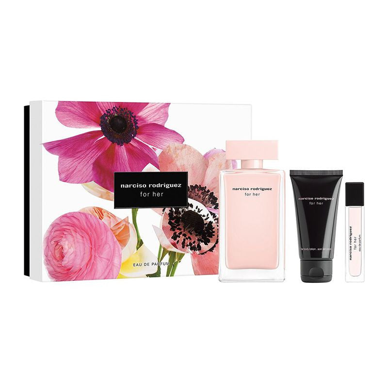 Narciso Rodriguez For Her Eau De Parfum 100ml + 10ml + Body Lotion 50ml